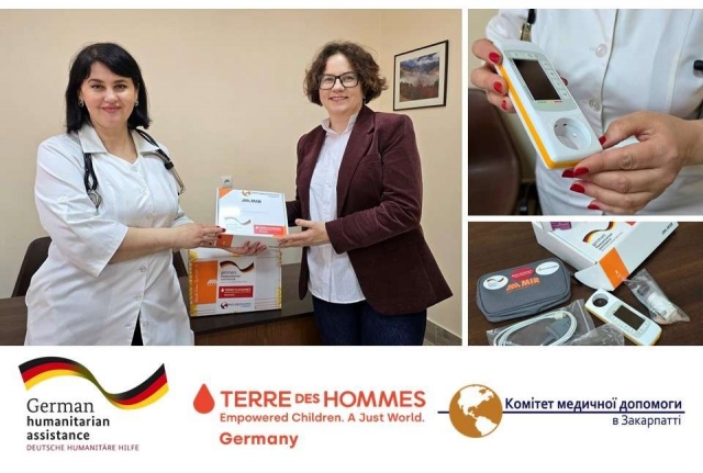 Обладнання для діагностики захворювань дихальних шляхів у дітей передали лікарні в Ужгороді