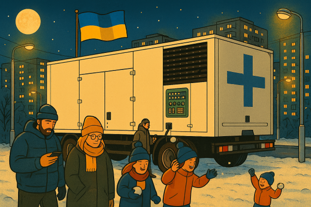 Генератор потужністю 1350 кВт передали на потреби однієї з громад на Дніпропетровщині